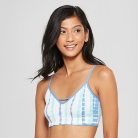 Xhilaration Other - Open Back Rib Bralette - Marine Blue Tie-Dye